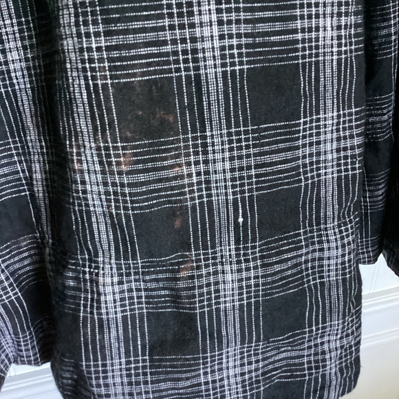 SON DE FLOR TARTAN PLAID LINEN MIDI DRESS - L - READ INFO - Picture 9 of 11